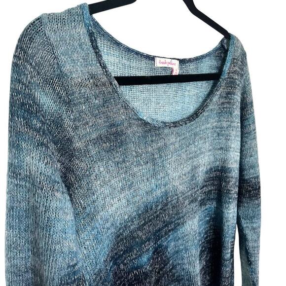 Fresh Produce Womens Lightweight Open Knit‎ Long Sleeve Top Blue Size XL - Picture 3 of 9